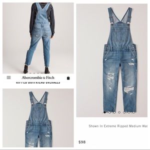 Abercrombie Denim Overalls